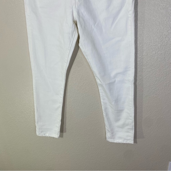 Levi's 501 Free People NWT Women's 31 x 28 Skinny Jeans Snow White Denim Pants - Picture 3 of 8